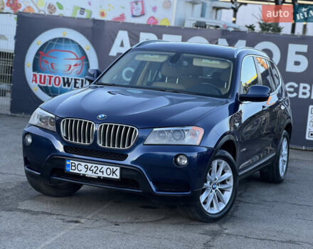 Синий БМВ Х3, объемом двигателя 3 л и пробегом 300 тыс. км за 10200 $, фото 1 на Automoto.ua
