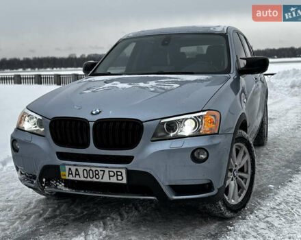 Синий БМВ Х3, объемом двигателя 3 л и пробегом 277 тыс. км за 13999 $, фото 1 на Automoto.ua
