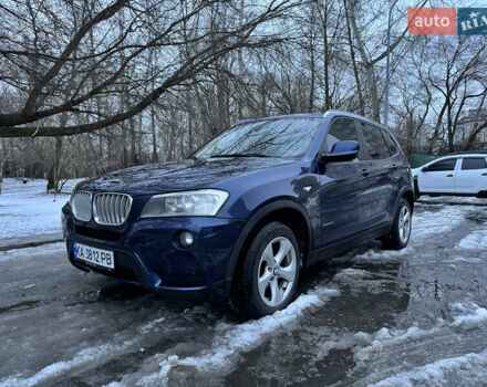 Синий БМВ Х3, объемом двигателя 3 л и пробегом 260 тыс. км за 13000 $, фото 1 на Automoto.ua