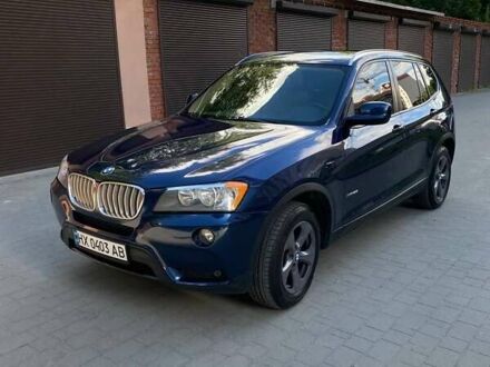 Синий БМВ Х3, объемом двигателя 3 л и пробегом 194 тыс. км за 11500 $, фото 1 на Automoto.ua