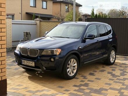 Синий БМВ Х3, объемом двигателя 3 л и пробегом 213 тыс. км за 16000 $, фото 1 на Automoto.ua