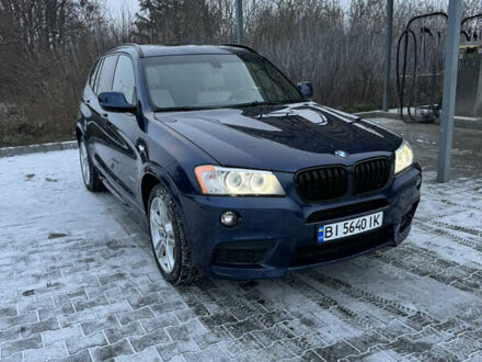 Синий БМВ Х3, объемом двигателя 2 л и пробегом 266 тыс. км за 14000 $, фото 1 на Automoto.ua