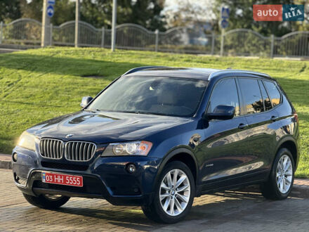 Синий БМВ Х3, объемом двигателя 2 л и пробегом 180 тыс. км за 11600 $, фото 1 на Automoto.ua