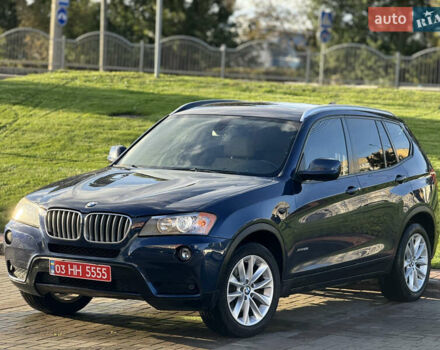 Синий БМВ Х3, объемом двигателя 2 л и пробегом 180 тыс. км за 11600 $, фото 1 на Automoto.ua