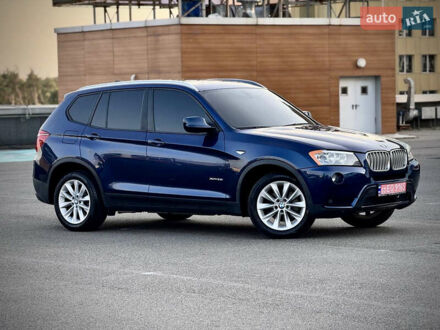 Синий БМВ Х3, объемом двигателя 2 л и пробегом 205 тыс. км за 13200 $, фото 1 на Automoto.ua