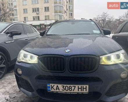 Синий БМВ Х3, объемом двигателя 3 л и пробегом 225 тыс. км за 19500 $, фото 1 на Automoto.ua