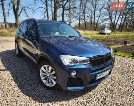 Синий БМВ Х3, объемом двигателя 2 л и пробегом 210 тыс. км за 16000 $, фото 1 на Automoto.ua