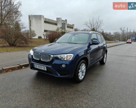 Синий БМВ Х3, объемом двигателя 2 л и пробегом 101 тыс. км за 19000 $, фото 1 на Automoto.ua