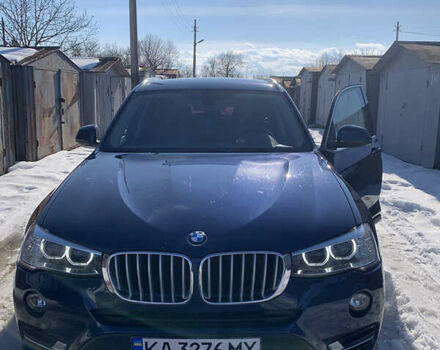 Синий БМВ Х3, объемом двигателя 2 л и пробегом 125 тыс. км за 21900 $, фото 1 на Automoto.ua