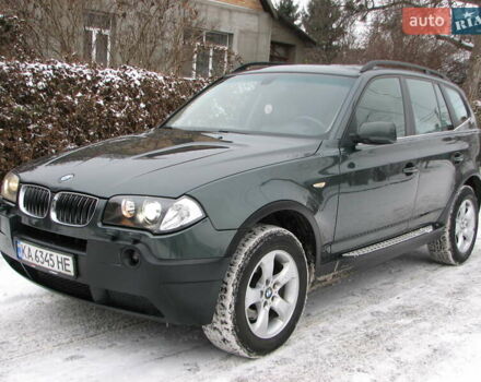 Зеленый БМВ Х3, объемом двигателя 3 л и пробегом 290 тыс. км за 8400 $, фото 1 на Automoto.ua