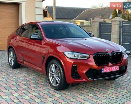 Красный БМВ Х4, объемом двигателя 3 л и пробегом 72 тыс. км за 42700 $, фото 1 на Automoto.ua