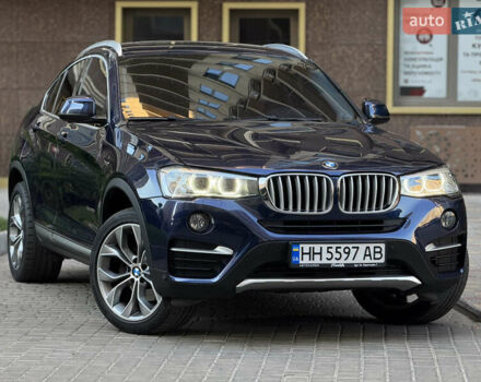 Синий БМВ Х4, объемом двигателя 2 л и пробегом 150 тыс. км за 24900 $, фото 4 на Automoto.ua