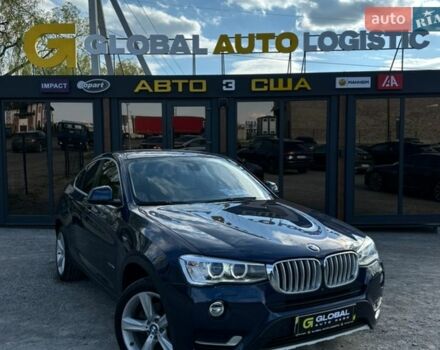 Синий БМВ Х4, объемом двигателя 2 л и пробегом 140 тыс. км за 18600 $, фото 1 на Automoto.ua