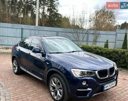 Синий БМВ Х4, объемом двигателя 3 л и пробегом 193 тыс. км за 20000 $, фото 1 на Automoto.ua