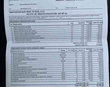 Черный БМВ Х5, объемом двигателя 3 л и пробегом 292 тыс. км за 13500 $, фото 28 на Automoto.ua