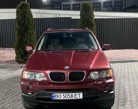 Красный БМВ Х5, объемом двигателя 3 л и пробегом 340 тыс. км за 6500 $, фото 1 на Automoto.ua