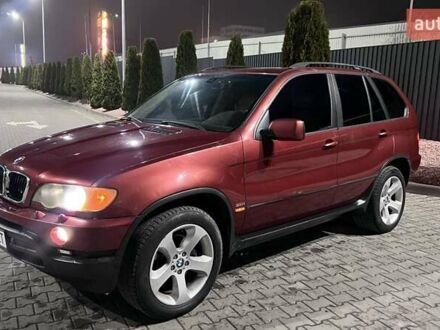 Красный БМВ Х5, объемом двигателя 3 л и пробегом 340 тыс. км за 6500 $, фото 1 на Automoto.ua