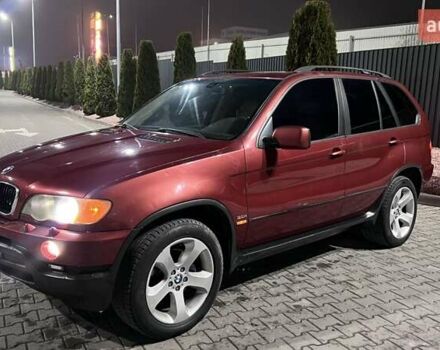 Красный БМВ Х5, объемом двигателя 3 л и пробегом 340 тыс. км за 6500 $, фото 1 на Automoto.ua
