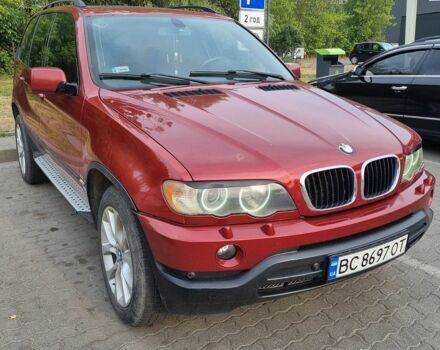 Красный БМВ Х5, объемом двигателя 3 л и пробегом 330 тыс. км за 7200 $, фото 1 на Automoto.ua