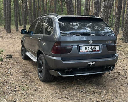 Серый БМВ Х5, объемом двигателя 3 л и пробегом 420 тыс. км за 8300 $, фото 1 на Automoto.ua