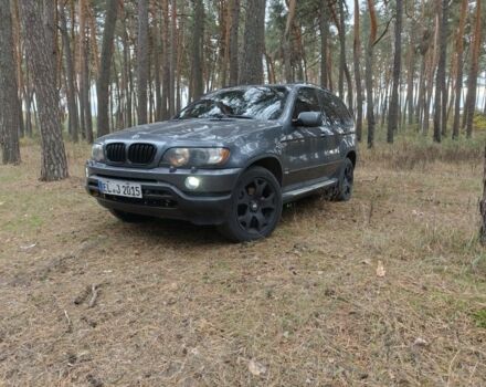 Серый БМВ Х5, объемом двигателя 3 л и пробегом 316 тыс. км за 5500 $, фото 1 на Automoto.ua