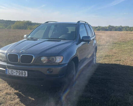 Серый БМВ Х5, объемом двигателя 3 л и пробегом 320 тыс. км за 4500 $, фото 1 на Automoto.ua