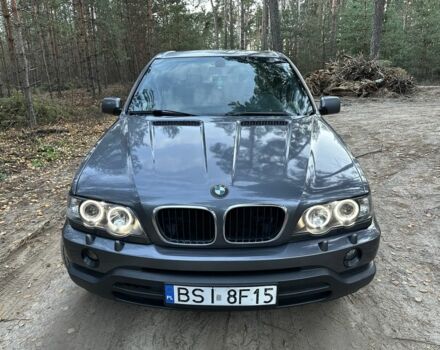 Серый БМВ Х5, объемом двигателя 3 л и пробегом 380 тыс. км за 5900 $, фото 2 на Automoto.ua