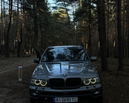 Серый БМВ Х5, объемом двигателя 3 л и пробегом 219 тыс. км за 6000 $, фото 1 на Automoto.ua