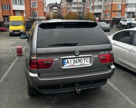 Серый БМВ Х5, объемом двигателя 3 л и пробегом 219 тыс. км за 6000 $, фото 4 на Automoto.ua