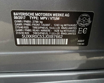Сірий БМВ Х5, об'ємом двигуна 2.98 л та пробігом 109 тис. км за 37500 $, фото 13 на Automoto.ua