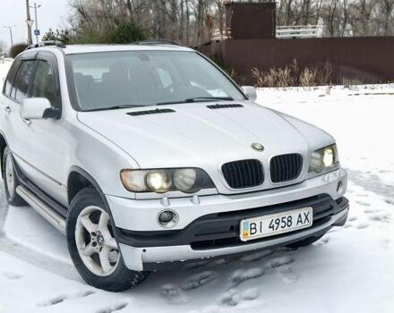 Серый БМВ Х5, объемом двигателя 3 л и пробегом 242 тыс. км за 6350 $, фото 1 на Automoto.ua