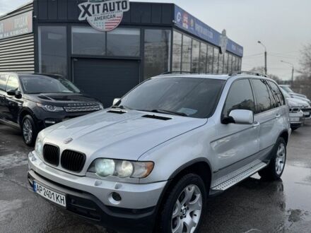 Серый БМВ Х5, объемом двигателя 3 л и пробегом 420 тыс. км за 7500 $, фото 1 на Automoto.ua