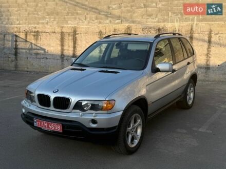 Серый БМВ Х5, объемом двигателя 3 л и пробегом 314 тыс. км за 10500 $, фото 1 на Automoto.ua