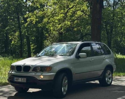 Серый БМВ Х5, объемом двигателя 3 л и пробегом 350 тыс. км за 4500 $, фото 1 на Automoto.ua