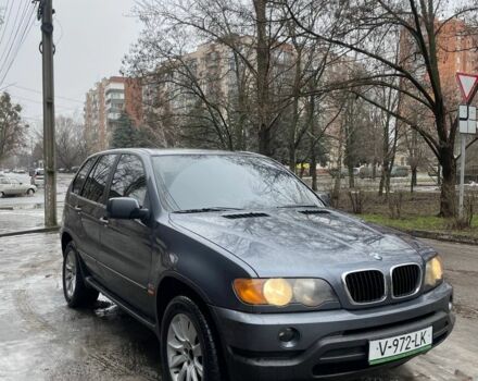 Серый БМВ Х5, объемом двигателя 3 л и пробегом 200 тыс. км за 4400 $, фото 1 на Automoto.ua