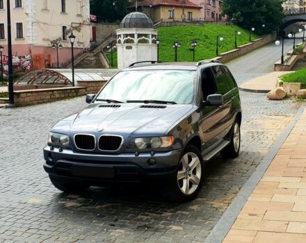 Серый БМВ Х5, объемом двигателя 3 л и пробегом 242 тыс. км за 12000 $, фото 1 на Automoto.ua