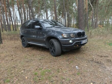 Серый БМВ Х5, объемом двигателя 3 л и пробегом 316 тыс. км за 5500 $, фото 1 на Automoto.ua