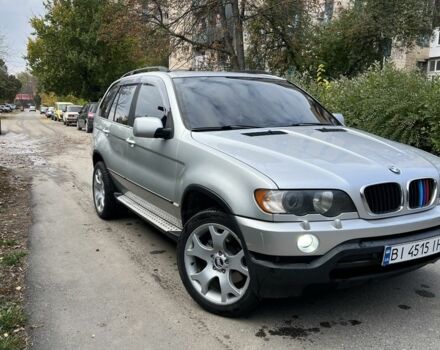 Серый БМВ Х5, объемом двигателя 3 л и пробегом 412 тыс. км за 8500 $, фото 1 на Automoto.ua