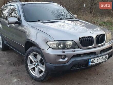 Серый БМВ Х5, объемом двигателя 3 л и пробегом 350 тыс. км за 10950 $, фото 1 на Automoto.ua