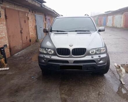 Серый БМВ Х5, объемом двигателя 3 л и пробегом 478 тыс. км за 10800 $, фото 1 на Automoto.ua