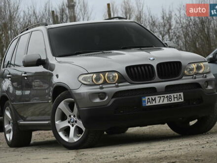 Серый БМВ Х5, объемом двигателя 3 л и пробегом 345 тыс. км за 10999 $, фото 1 на Automoto.ua