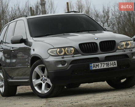 Серый БМВ Х5, объемом двигателя 3 л и пробегом 345 тыс. км за 10999 $, фото 1 на Automoto.ua