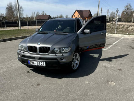 Серый БМВ Х5, объемом двигателя 3 л и пробегом 325 тыс. км за 5550 $, фото 1 на Automoto.ua