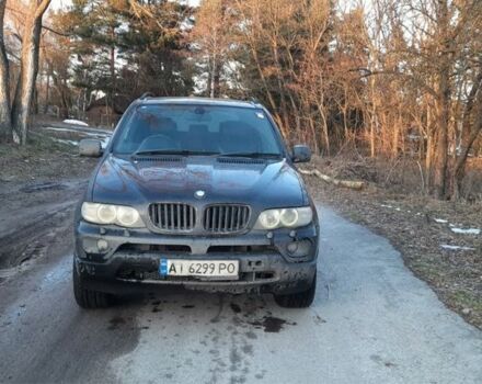 Серый БМВ Х5, объемом двигателя 3 л и пробегом 236 тыс. км за 3850 $, фото 1 на Automoto.ua