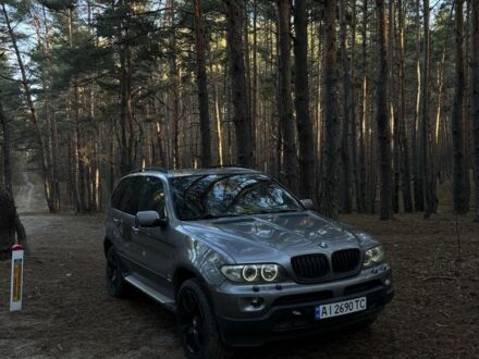 Серый БМВ Х5, объемом двигателя 3 л и пробегом 219 тыс. км за 6000 $, фото 1 на Automoto.ua