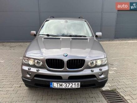 Серый БМВ Х5, объемом двигателя 3 л и пробегом 219 тыс. км за 3600 $, фото 1 на Automoto.ua