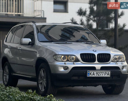 Серый БМВ Х5, объемом двигателя 3 л и пробегом 375 тыс. км за 9800 $, фото 1 на Automoto.ua