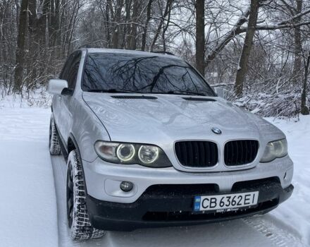 Серый БМВ Х5, объемом двигателя 3 л и пробегом 317 тыс. км за 9800 $, фото 1 на Automoto.ua