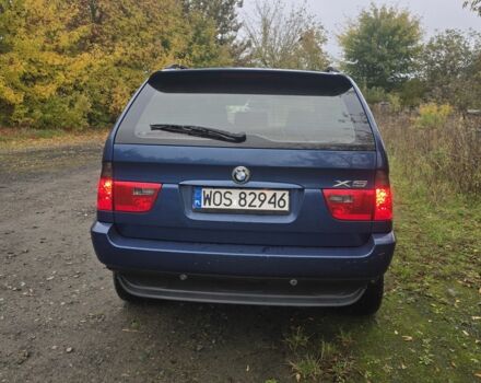 Синий БМВ Х5, объемом двигателя 3 л и пробегом 340 тыс. км за 4300 $, фото 4 на Automoto.ua