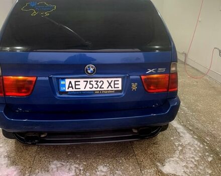 Синий БМВ Х5, объемом двигателя 3 л и пробегом 368 тыс. км за 10500 $, фото 1 на Automoto.ua